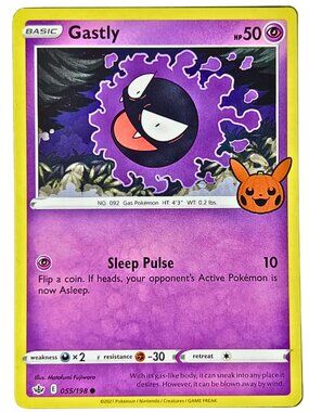 Gastly 055/198 Promo Normal Trick or Trade Pokemon Card